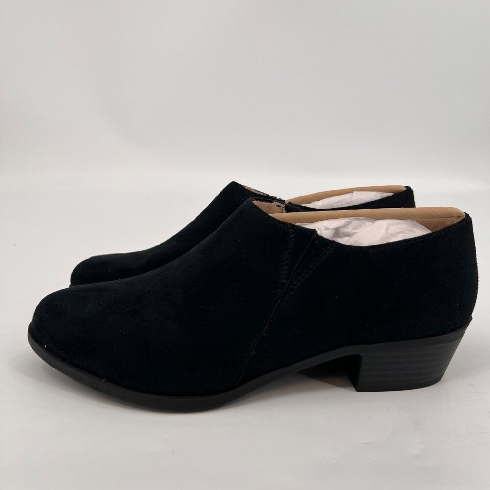 LifeStride Abilene Ankle Bootie Black Size 7M Fabric Upper Block Heel Slip On - Picture 2 of 13